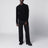 Black ribbed crew-neck sweater