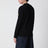Maglione Logo Badge in cotone nero
