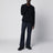 Navy blue wool crew-neck sweater