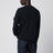 Navy blue wool crew-neck sweater