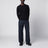 Black wool crew-neck sweater