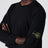 Black wool crew-neck sweater