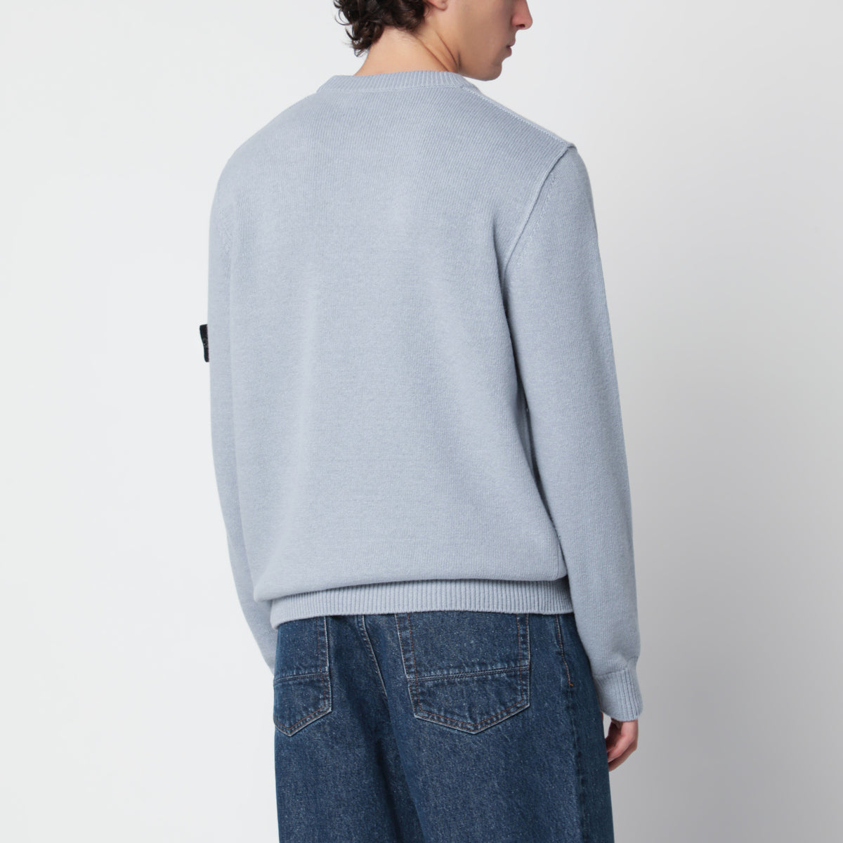 Pull gris cendré en mélange de laine
