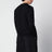 Maglione girocollo nero in lana