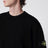 Black crew-neck sweater in cotton