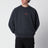 Felpa blu navy in cotone con stampe logo