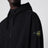 Felpa con cappuccio e zip in cotone bio nera