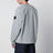 Oversized crewneck sweatshirt with raglan sleeves in melange cotton in grey