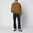 Oversize Rundhals-Sweatshirt in Cactusfarbe
