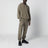 Felpa girocollo verde miliare in cotone