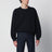 Navy blue crewneck sweatshirt in cotton