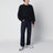 Navy blue crewneck sweatshirt in cotton