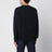 Navy blue crewneck sweatshirt in cotton