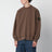 Umber cotton turtleneck sweatshirt