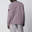 Felpa oversize viola grigio in cotone