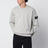 Pearl grey cotton crewneck sweatshirt