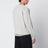 Pearl grey cotton crewneck sweatshirt