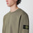 Sweat-shirt col rond vert militaire en coton
