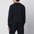 Felpa girocollo blu navy in cotone