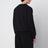 Black cotton crew-neck sweatshirt