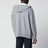 Grey mélange cotton hoodie