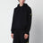 Sweat à capuche noir en coton