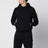 Sweat à capuche noir en coton