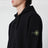 Sweat-shirt zippé noir à coupe classique