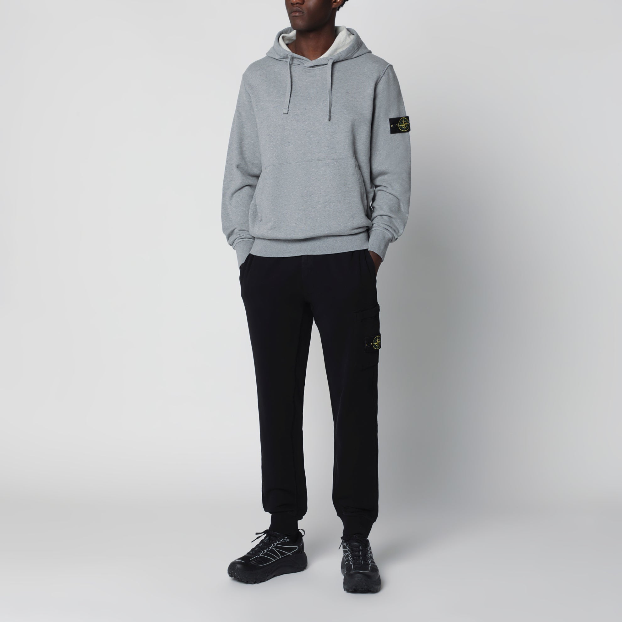 Pantaloni jogging neri in cotone