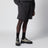 Bermuda jogger en molleton de coton gris anthracite