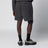 Bermuda jogger en molleton de coton gris anthracite