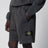 Bermuda jogger en molleton de coton gris anthracite