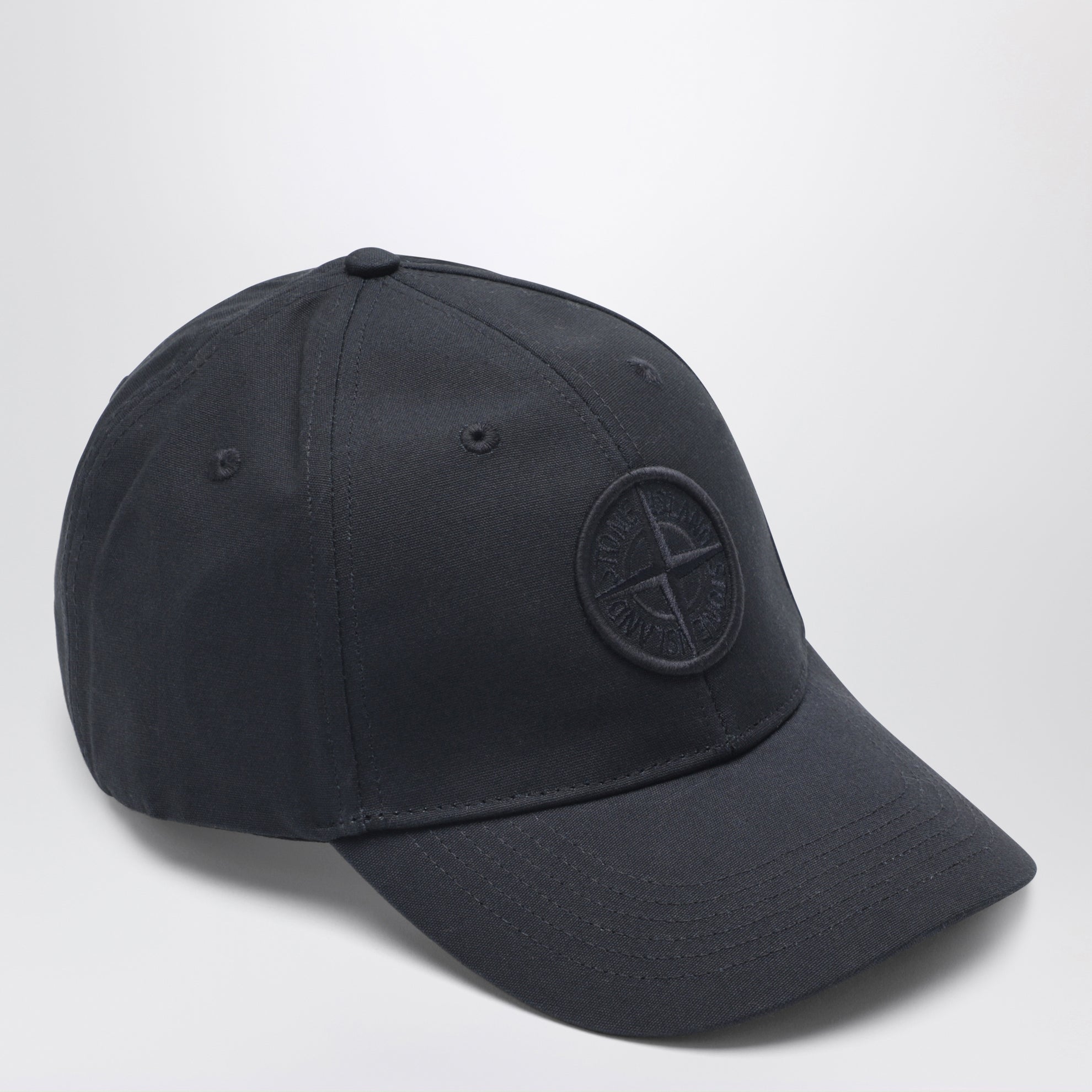Navy blue baseball cap with logo