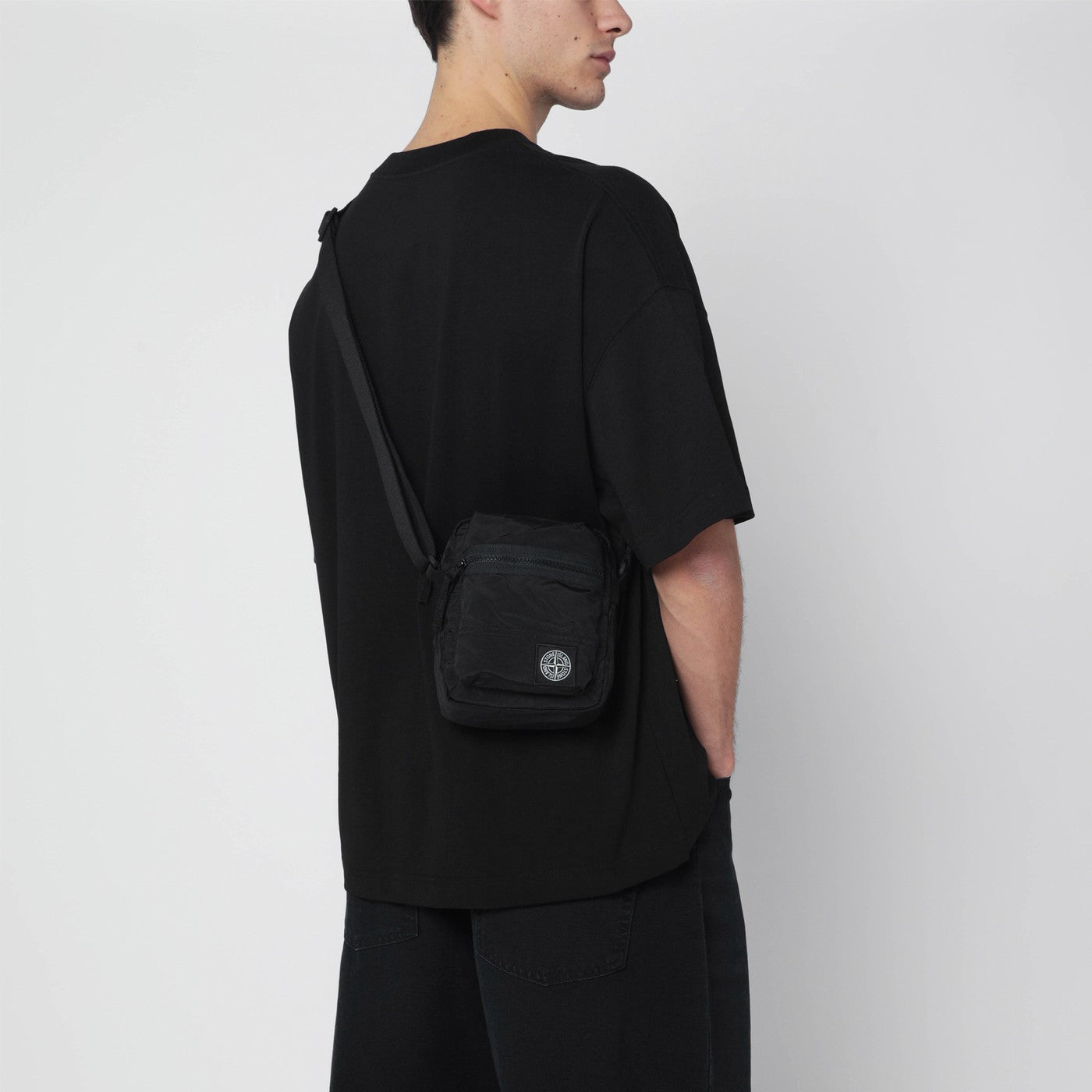 Schwarze Nylon-Metal Tasche