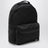 Zaino con patch logo nero in nylon