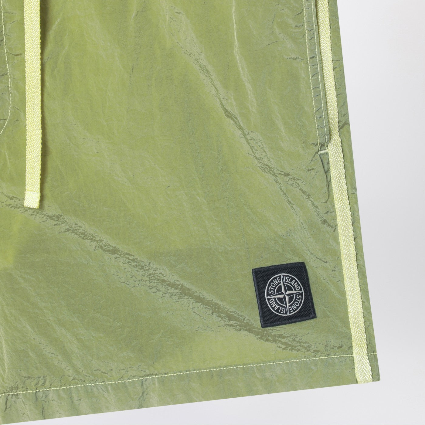 Limefarbene Badeshorts aus Nylon