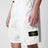 Cargo-Shorts aus weißem Baumwoll-Nylon-Ripstop