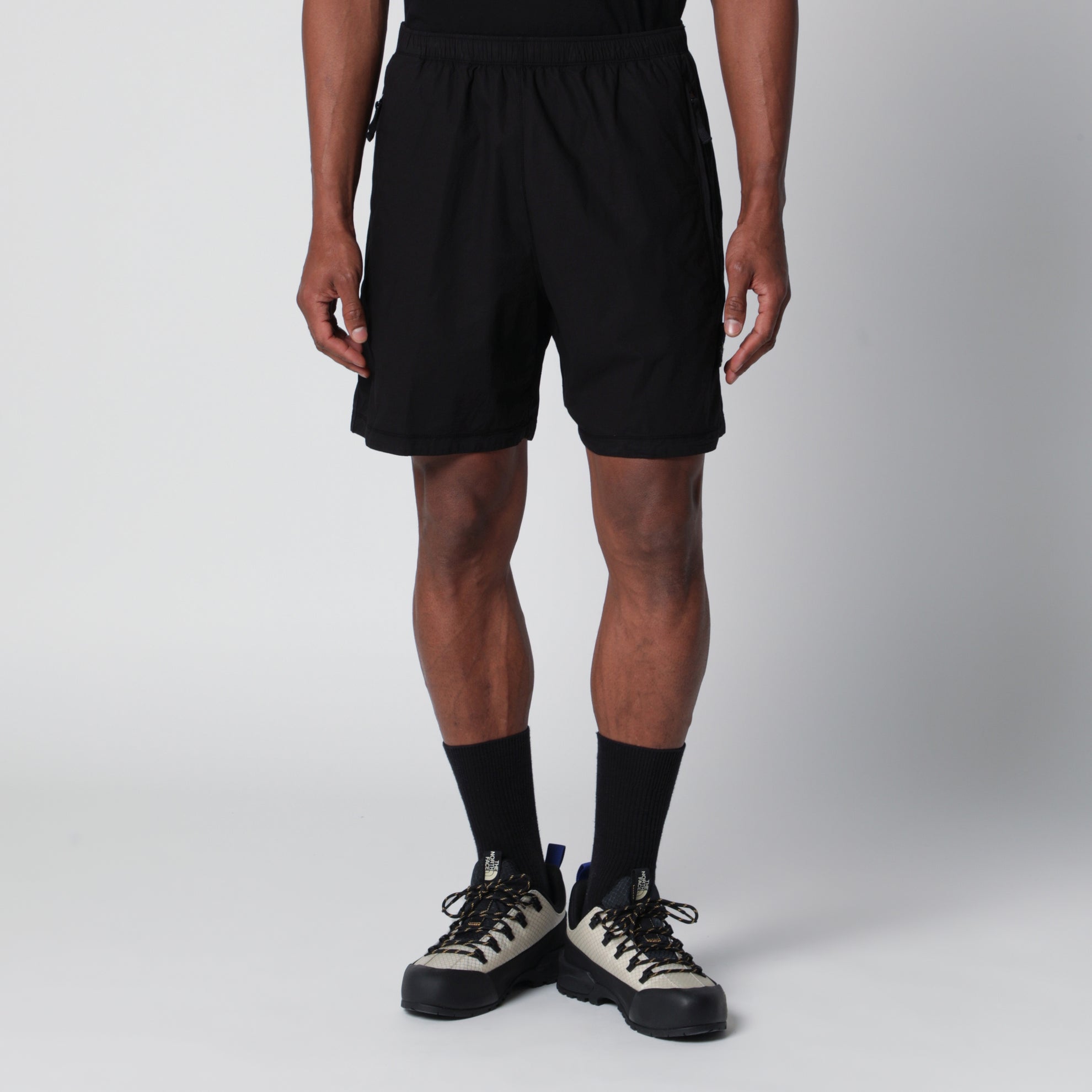 Shorts in tela "Paracadute" nero