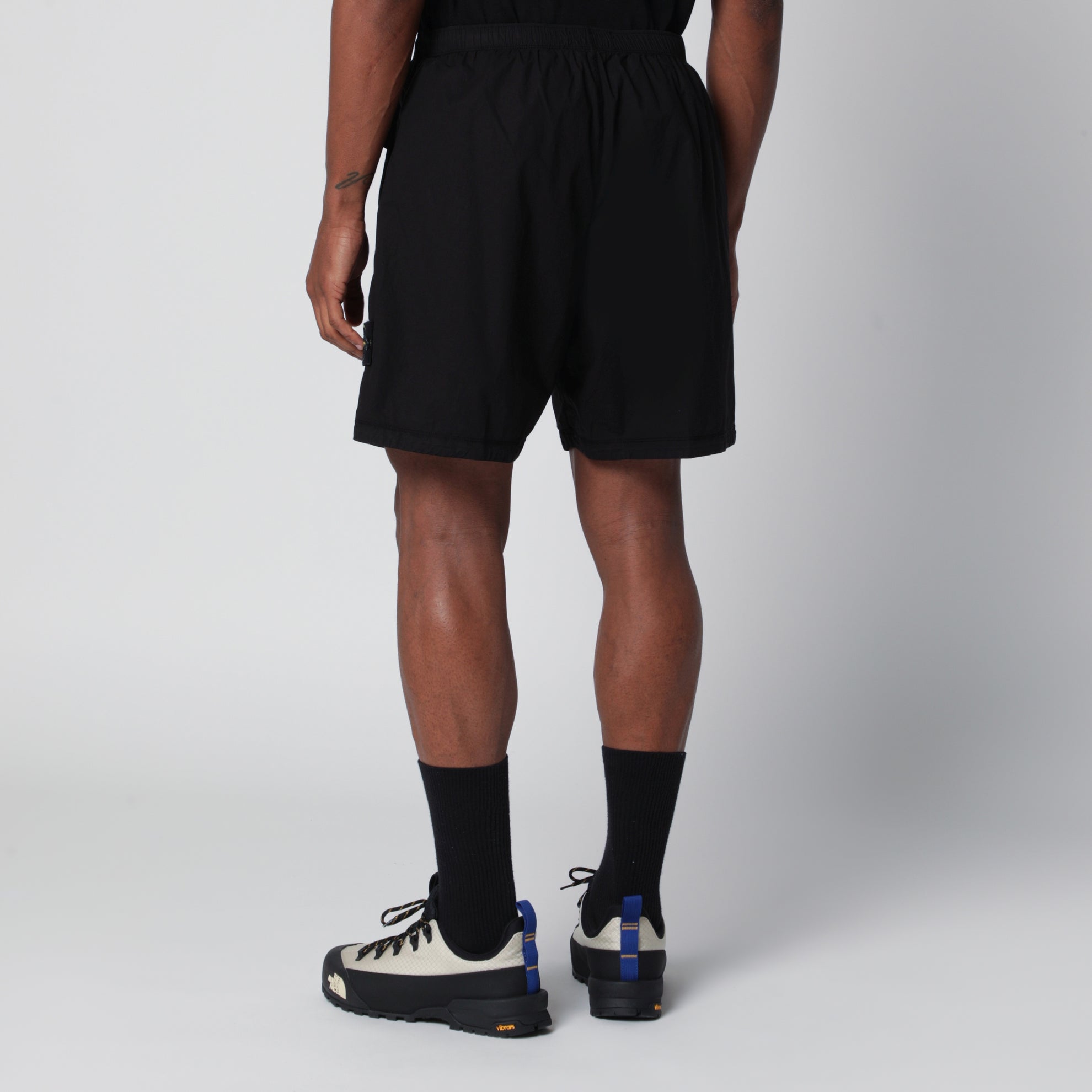 Shorts in tela "Paracadute" nero