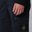 Navy blue stretch cotton cargo shorts