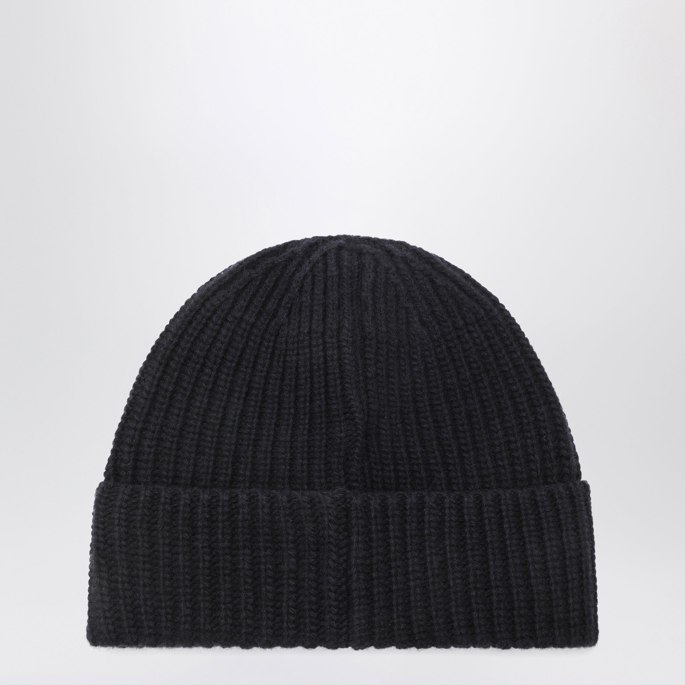 Stone Island Navy blue wool beanie with Compass patch | TheDoubleF