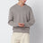 Pull col V en cachemire greige