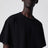 Black oversized cotton T-shirt