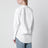 Camicia con scollo a V in popeline di cotone bianca