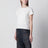 T-shirt girocollo in jersey di cotone bianco