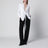 Black pants with tape-detail waistband