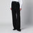 Black pants with tape-detail waistband