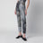 Patchwork trousers with floral sequins, multicolor