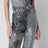 Patchwork trousers with floral sequins, multicolor