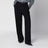 Black virgin wool tuxedo trousers with satin details